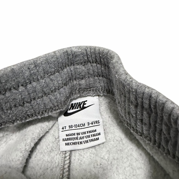 Nike Toddler Boys Fleece Pullover Hoodie & Joggers Set | Grey | Size 4T - Picture 6 of 7